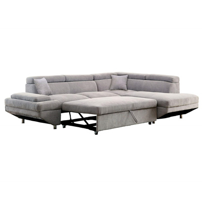HOMES Inside Out Walter Sectional with Pull Out Sleeper Chaise