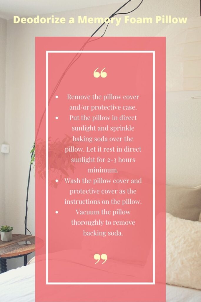 memory foam pillow how to wash