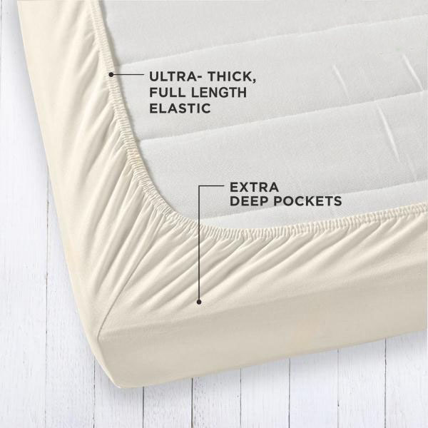 Deep-pocket fitted sheets