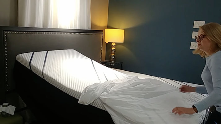 How to dress a Split King Adjustable Bed?